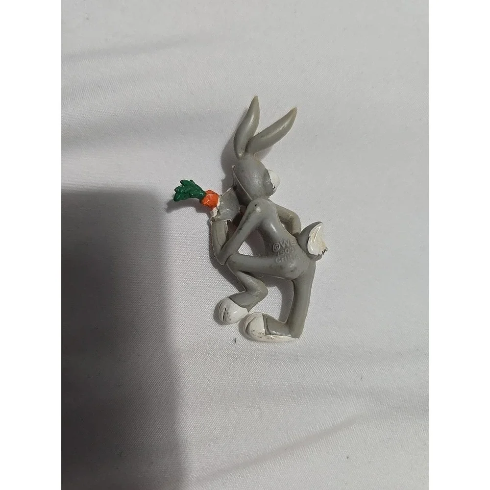 Bugs Bunny Tweety Pencil Toppe Small Figures Used Some Broke Lot Of 4 WB S03 Lot